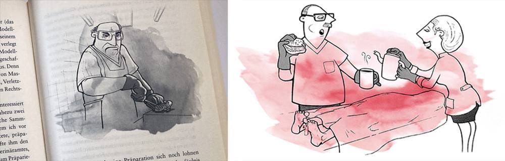 Rechtsmedizin Irrtuemer Book illustration adult