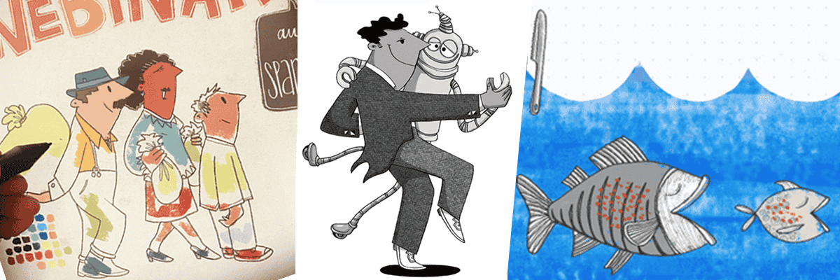 Illustration Bildung und Unternehmen