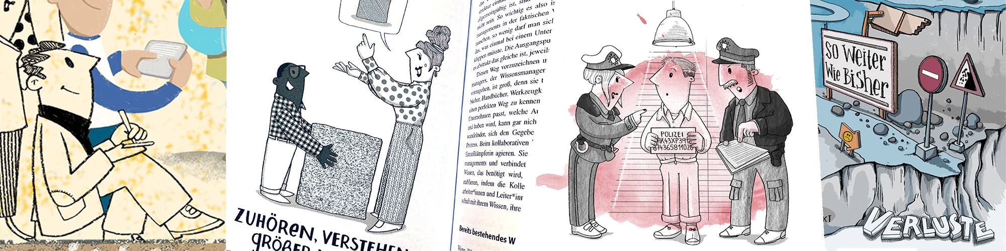 Illustration analog digital Impressionen studio animanova