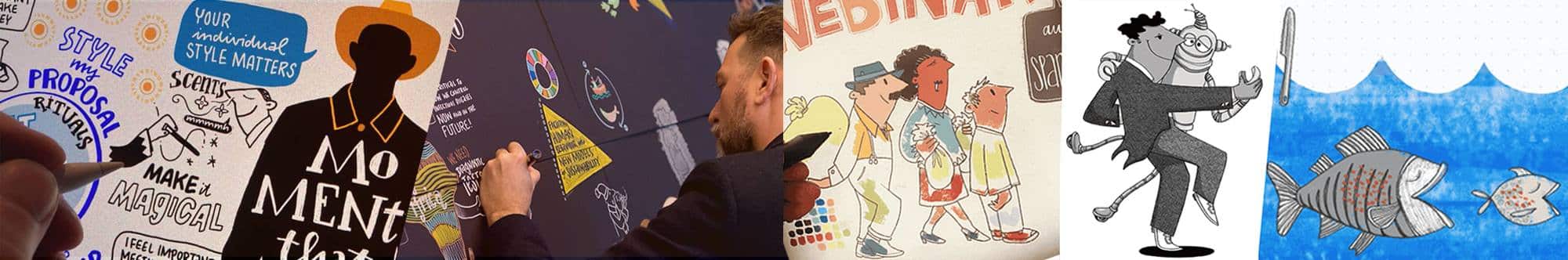 graphic recording digital analog live illustrationen studio animanova christoph kellner